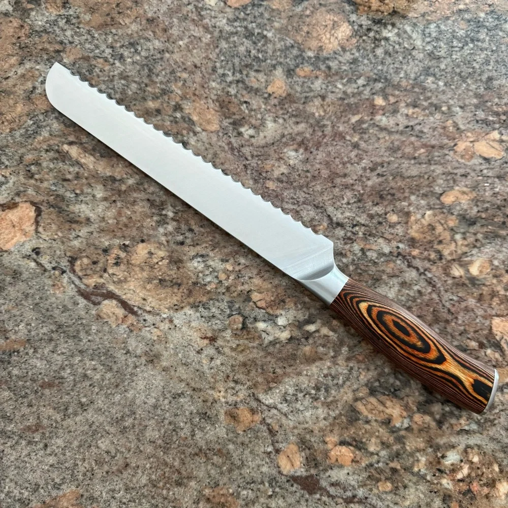 TUO 9” Serrated Bread Knife German Steel Bakery & Kitchen